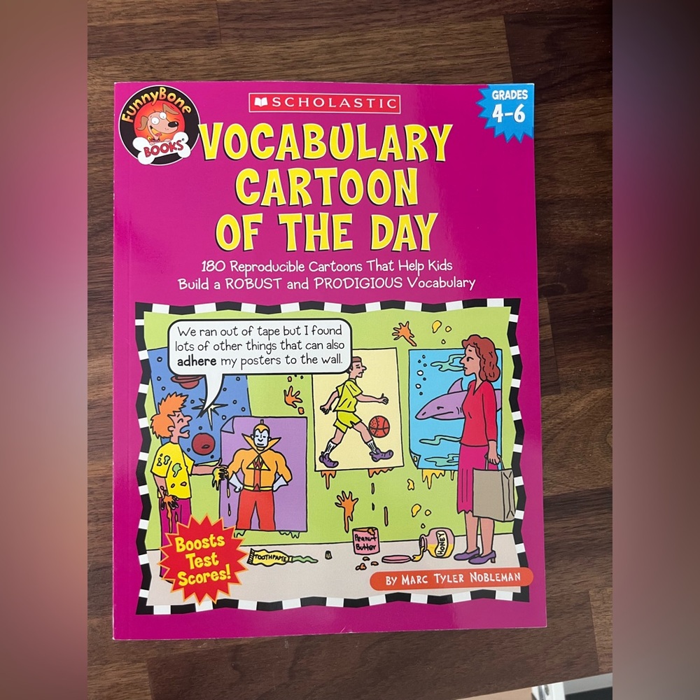 SCHOLASTIC VOCABULARY CARTOON OF THE DAY